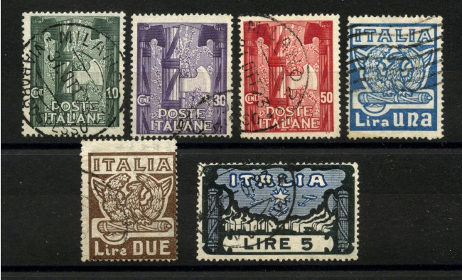 1923 - REGNO - LOTTO/40001 - MARCIA SU ROMA 6v. - USATI