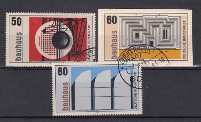 1983 - GERMANIA FEDERALE - W.GROPIUS 3v. - USATI