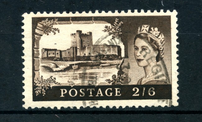 1955 - LOTTO/4878 - GRAN BRETAGNA - 2/6 CASTELLO DI CARRICKFERGUS - USATO