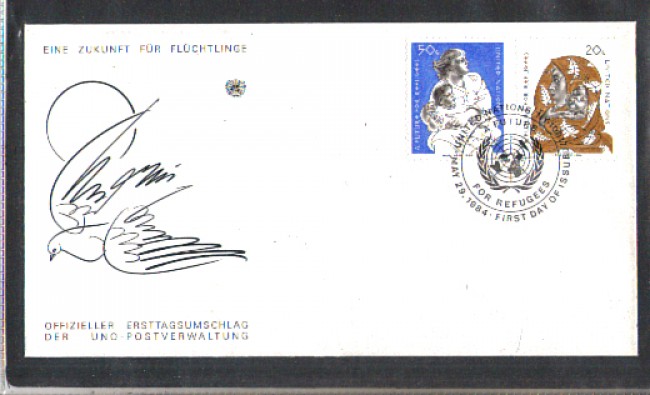 1984 - LOTTO/ONUU415FDC - ONU U.S.A. - RIFUGIATI - BUSTA FDC