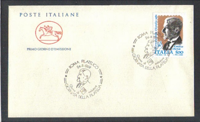 1989 - LOTTO/6932ZC - REPUBBLICA - GIORNATA FILATELIA - FDC
