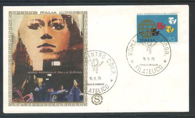 1975 - REPUBBLICA - ANNO DELLA DONNA - BUSTA FDC FILAGRANO - LOTTO/27482
