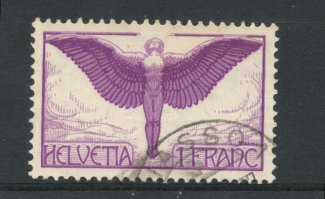 1924/36 - LOTTO/15844A - SVIZZERA - 1 FR. POSTA AEREA - USATO