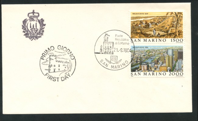 1984 - LOTTO/16699 - SAN MARINO - ESPOS.FILATELICA AUSIPEX - BUSTA FDC