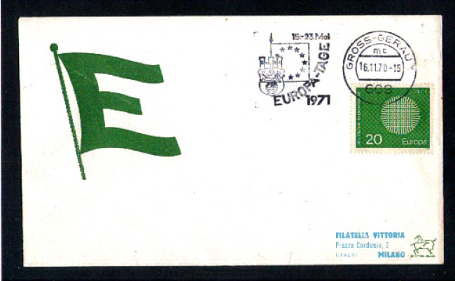 1970 - LBF/3478 - GERMANIA -  EUROPA-TAGE  -BUSTA