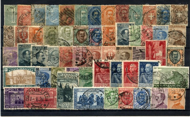 1863/1942 - REGNO - LOTTO/48331 - COLLEZIONE DI 216 FRANCOBOLLI USATI DIFFERENTI
