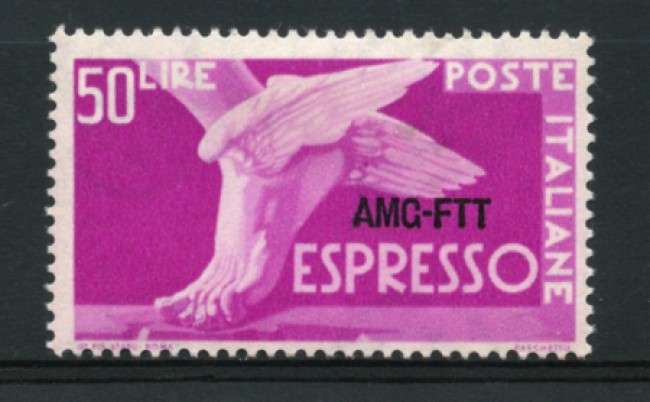 1952 - LOTTO/11691 - TRIESTE A - 50 LIRE ESPRESSO - LING.