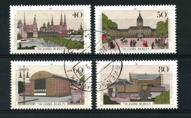 1987 - LOTTO/15719U - BERLINO - VEDUTE DA FOGLIETTO 4v. - USATI