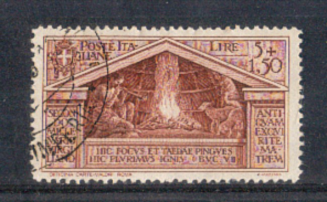 1930 - LOTTO/REG289U - REGNO - 5L.+1,50L. VIRGILIO - USATO