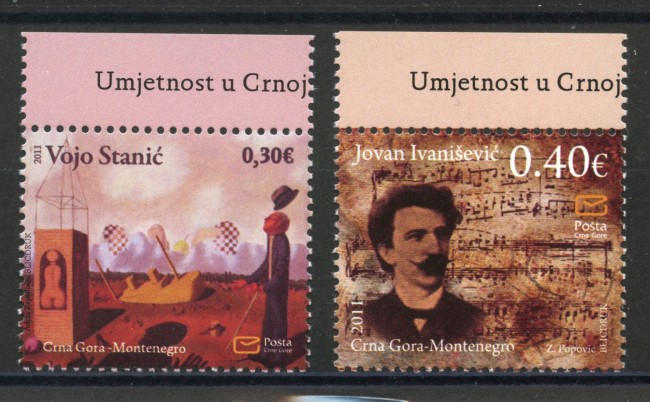 2011 - MONTENEGRO REPUBBLICA - ARTE NEI SECOLI 2v. - NUOVI - LOTTO/34897