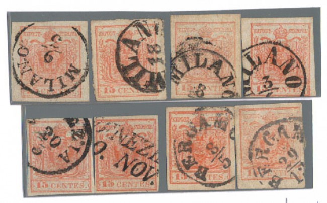 LOMBARDO VENETO - 1850/57 - LOTTO/3885
