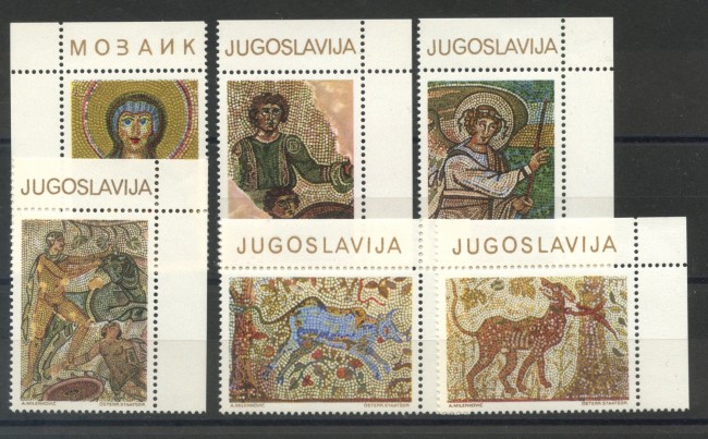 1970 - JUGOSLAVIA - MOSAICI  6v. NUOVI - LOTTO/34775