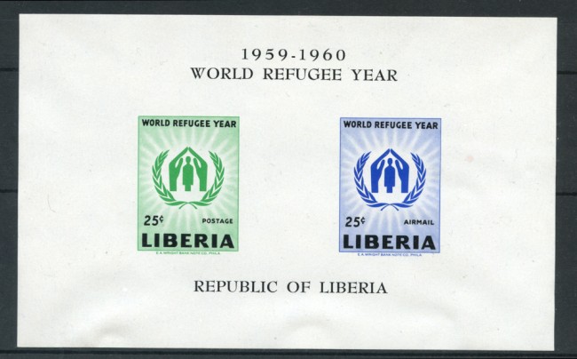 1960 - LIBERIA - LOTTO/20110 - ANNO DEL RIFUGIATO FOGLIETTO - NUOVO