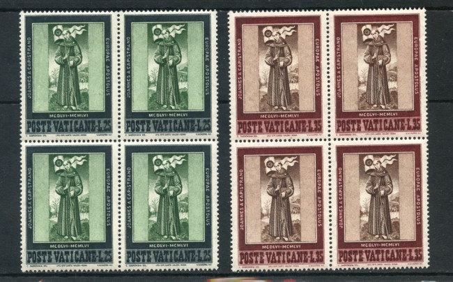 1956 - LOTTO/2042Q - VATICANO - S. GIOVANNI DA CAPISTRANO QUARTINE
