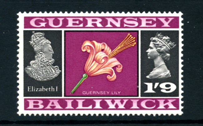 1969/70 - LOTTO/22117 - GUERNSEY - 1/9 LILLIUM DI GUERNSEY - NUOVO