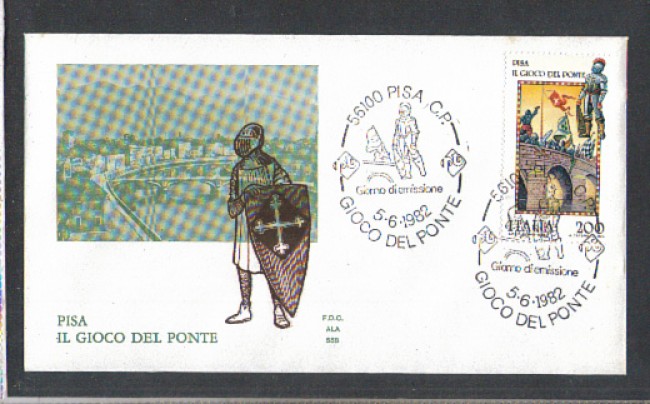 1982 - LOTTO/6767Z - REPUBBLICA - FOLCLORE 1° SERIE - FDC