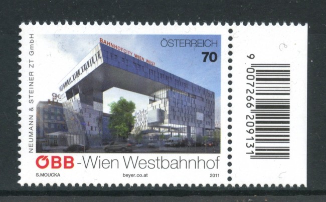 2011 - AUSTRIA - STAZIONE FERROVIARIA VIENNA OVEST - NUOVO - LOTTO/33613
