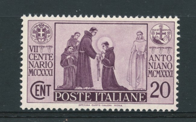 1931 - LOTTO/16982 - REGNO -  20 CENT. S.ANTONIO - NUOVO