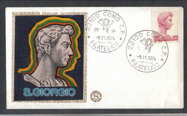 1974 - LOTTO/6615Z - REPUBBLICA - 1000 L. SAN GIORGIO - FDC