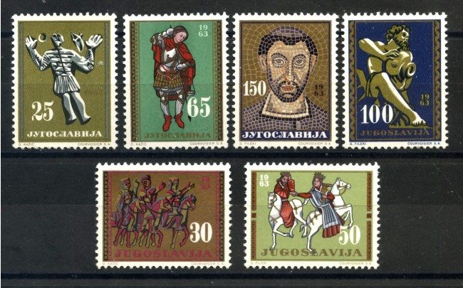 1963 - JUGOSLAVIA - ARTE JUGOSLAVA 6 v. - NUOVI - LOTTO/338409