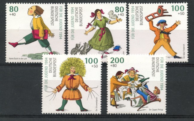 1994 - LOTTO/19089 - GERMANIA - PRO GIOVENTU' 5v. - NUOVI