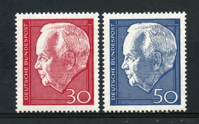 1967 - GERMANIA FEDERALE - PRESIDENTE LUBKE 2v. - NUOVI . LOTTO/30937