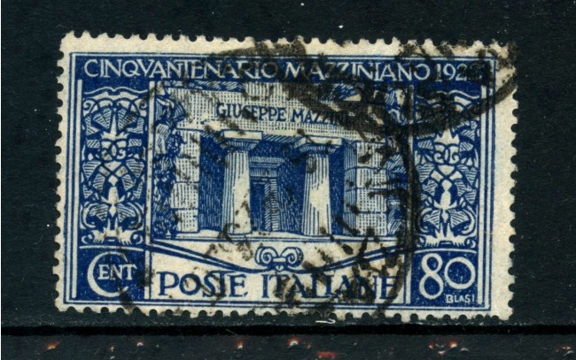 1922 - REGNO - 80c. G.MAZZINI - USATO - LOTTO/REG130U