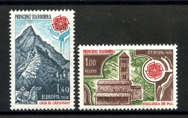 1978 - ANDORRA FRANCESE - LOTTO/41354 - EUROPA 2v. - NUOVI