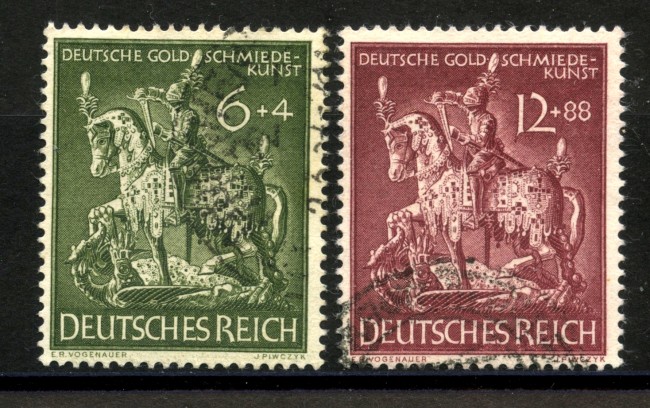 1943 - GERMANIA REICH - SOCIETA' DI OREFICERIA 2v. - USATI - LOTTO/37526
