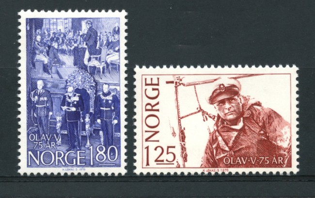 1978 - LOTTO/16785 - NORVEGIA - COMPLEANNO RE OLAV 2v. - NUOVI