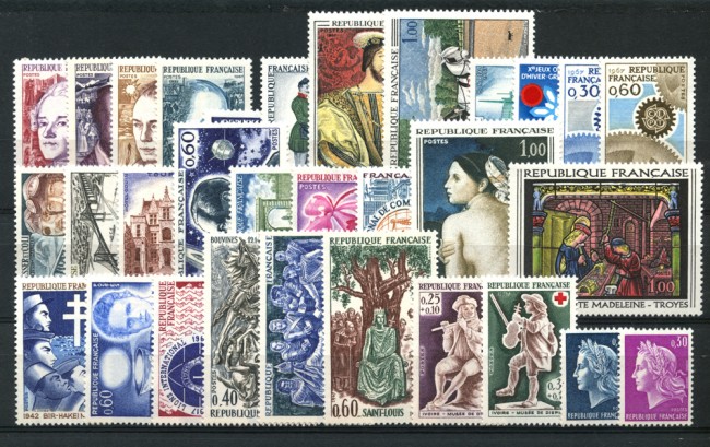 1967 - LOTTO/22602 - FRANCIA - ANNATA COMPLETA 31v. - NUOVI
