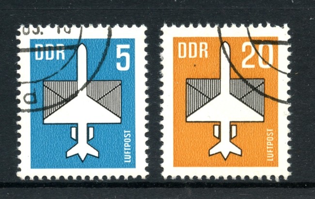 1983 - GERMANIA DDR - POSTA AEREA 2v. - USATI - LOTTO/36614U