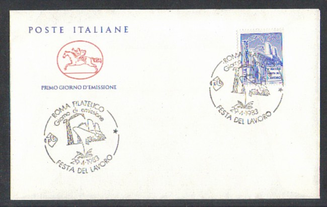 1983 - LOTTO/6787ZC - REPUBBLICA - FESTA DEL LAVORO - FDC