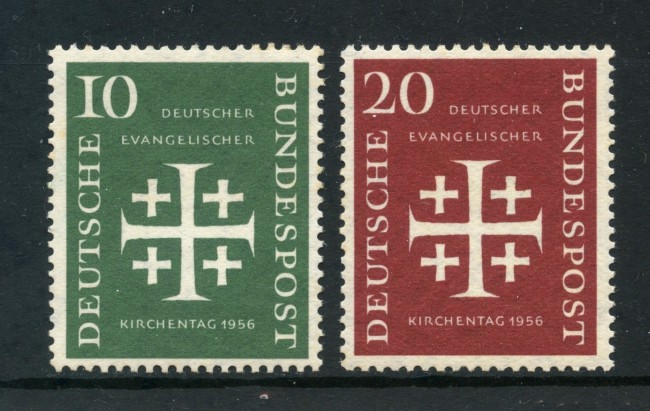 1956 - GERMANIA FEDERALE - CHIESA AEVANGELICA 2v. - LINGUELLATI - LOTTO/11869L