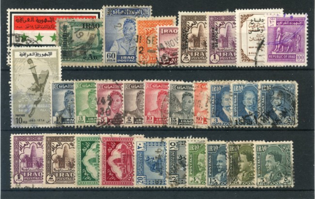 IRAQ - LOTTO/24122 -  30 FRANCOBOLLI DIFFERENTI - USATI
