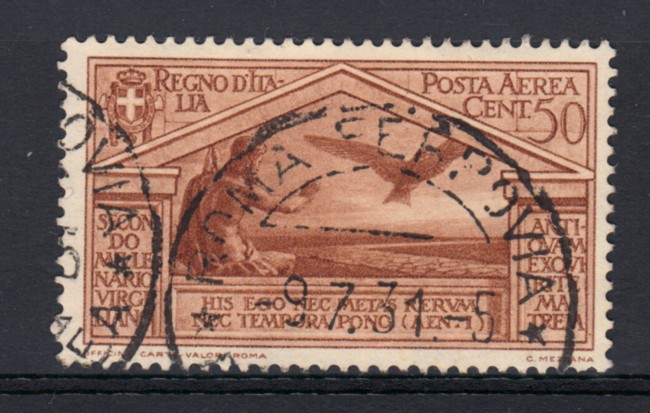 1931 - LOTTO/13976 - REGNO - 50c. BIMILLENARIO VIRGILIO POSTA AEREA - USATO