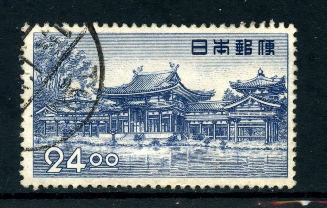 1950 - GIAPPONE - 24y. BLU TEMPIO DI PHENIX - USATO - LOTTO/25712
