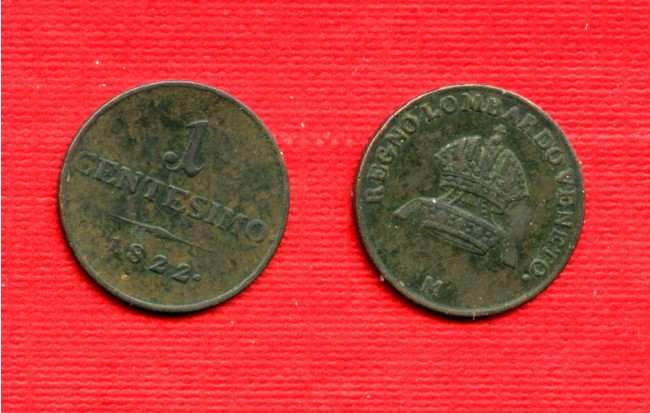 1822 - LOTTO/M23049 - LOMBARDO VENETO - 1 CENTESIMO