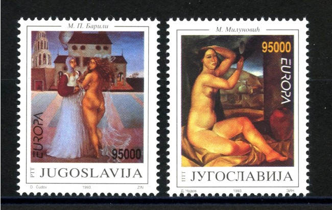 1993 - JUGOSLAVIA - LOTTO/38617 - EUROPA ARTE 2v. - NUOVI