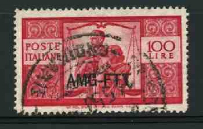 1949 - LOTTO/11986 - TRIESTE A - 100 Lire DEMOCRATICA - USATO
