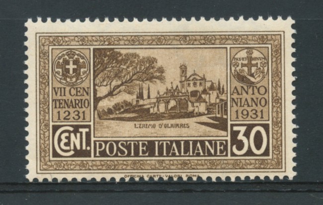 1931 - LOTTO/16984 - REGNO - 30 CENT. S. ANTONIO - NUOVO