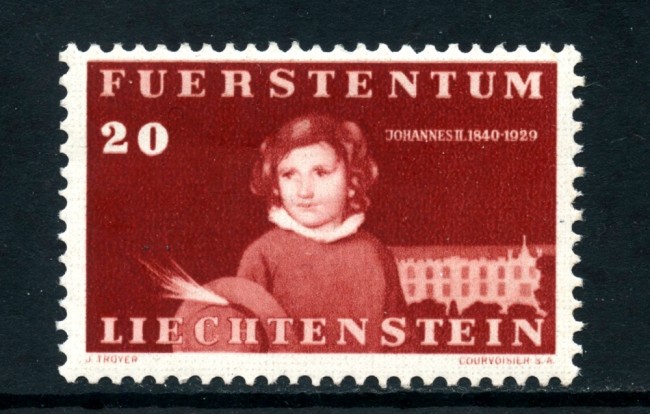 1940  LIECHTENSTEIN - 20r. CENTENARIO NASCITA PRINCIPE GIOVANNI - NUOVO - LOTTO/25011