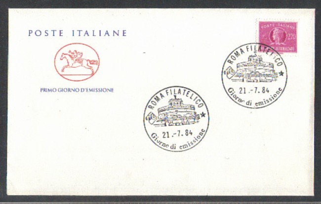 1984 - LOTTO/6821ZC - 270 L. RECAPITO - FDC