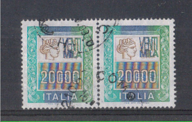 1987 - LOTTO/6867UCO - REPUBBLICA - 20.000 LIRE COPPIA USATA