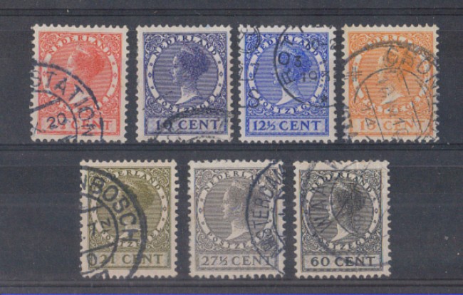 1928 - LOTTO/8655U - OLANDA - REGINA GUGLIELMINA 7v. USATI