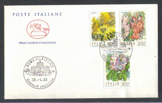 1983 - LOTTO/6788ZC - REPUBBLICA - FIORI 3° SERIE - FDC