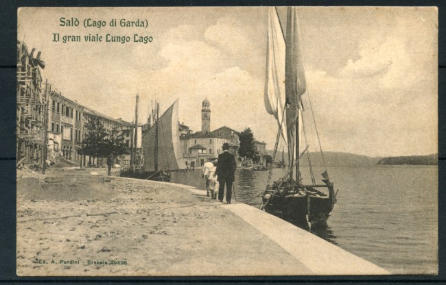 SALO' LAGO DI GARDA - FINE 800 - IL VIALE LUNGO LAGO - NUOVA