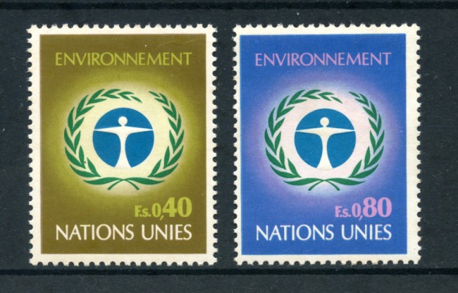 1972 - LOTTO/21430 - ONU SVIZZERA - CONFERENZA SULL'AMBIENTE  2v. - NUOVi