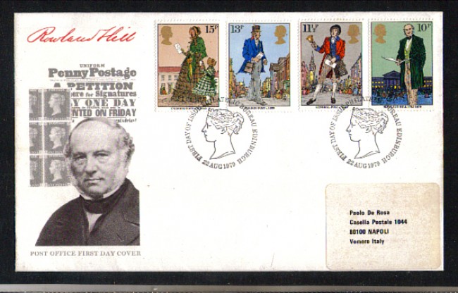 1979 - LOTTO/GBR912FDC - GRAN BRETAGNA - ROWLAND HILL - BUSTA FDC