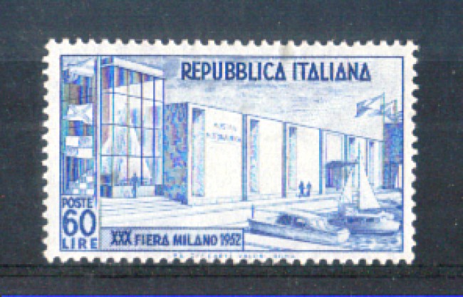 1952 - LOTTO/6173L - REPUBBLICA - XXX° FIERA DI MILANO  LING.